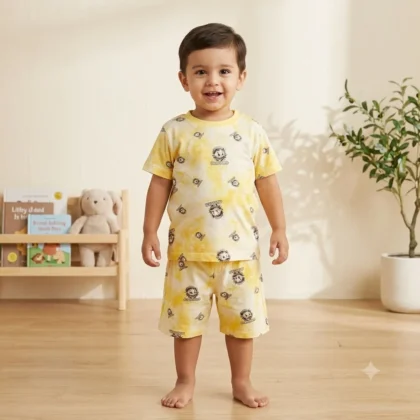 Kids Yellow Donald Duck Summer Outfit