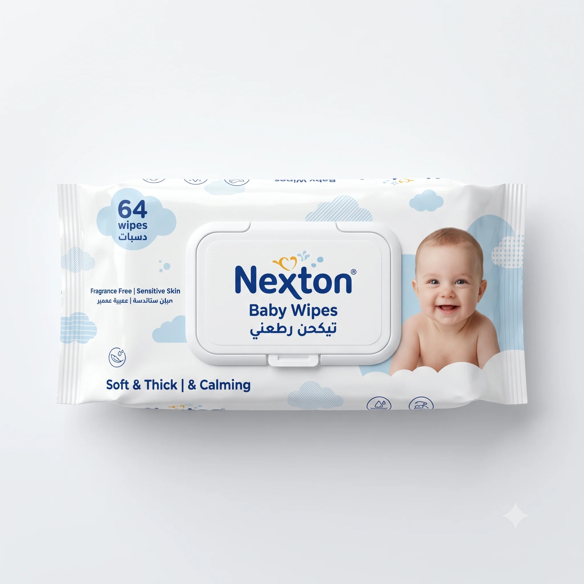 Nexton Fragrance-Free Baby Wipes