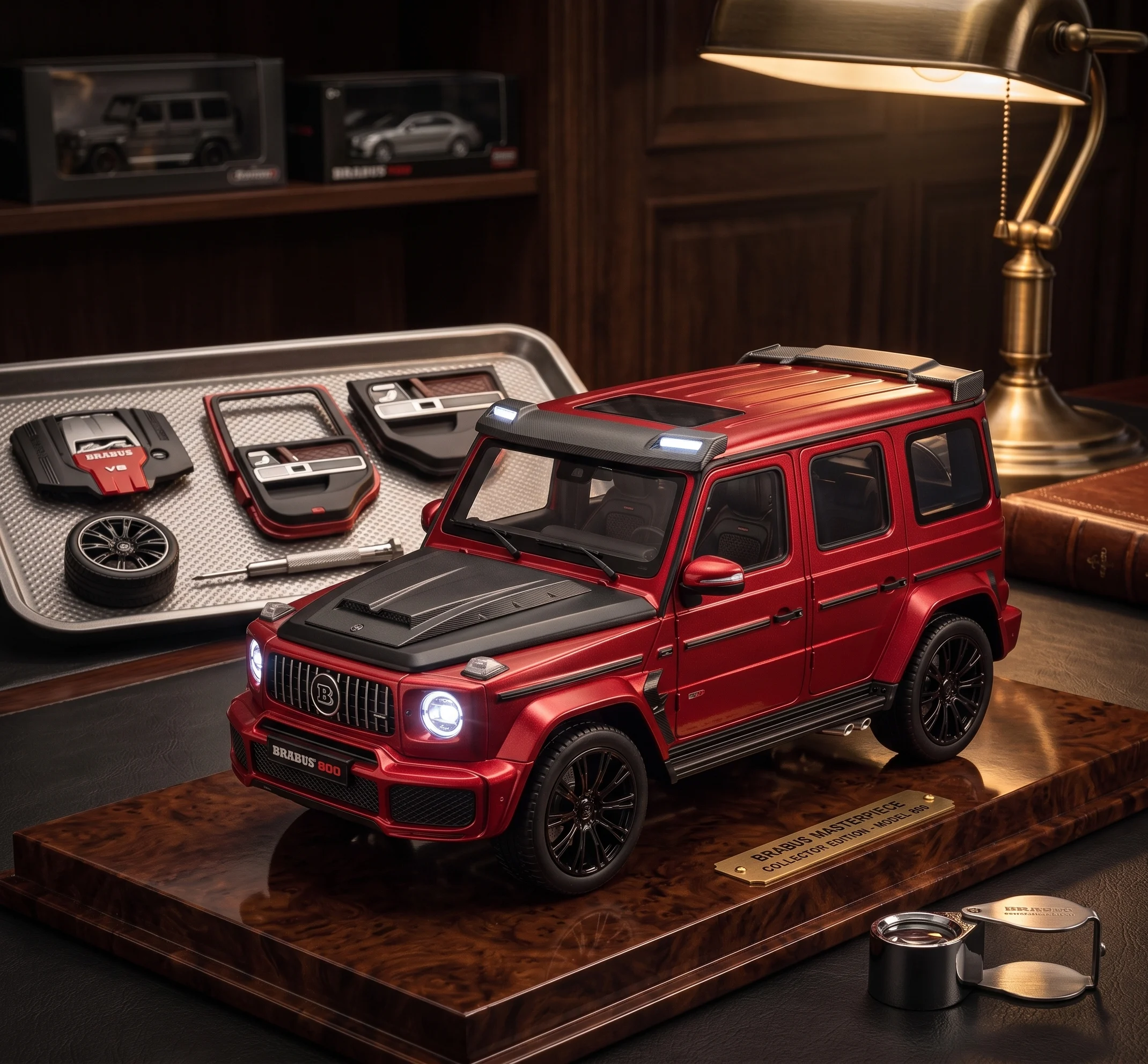 1:32 Scale Brabus Die-Cast Metal Model Car with Sound & Light - Image 4
