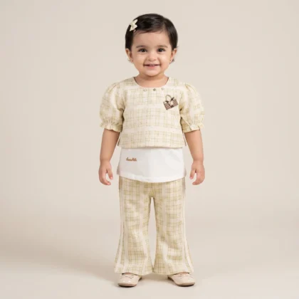 Girls 3-Piece Plaid Summer Outfit