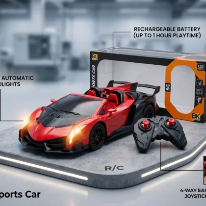 Rechargeable Super Sports Remote Control Car – High Speed RC Toy