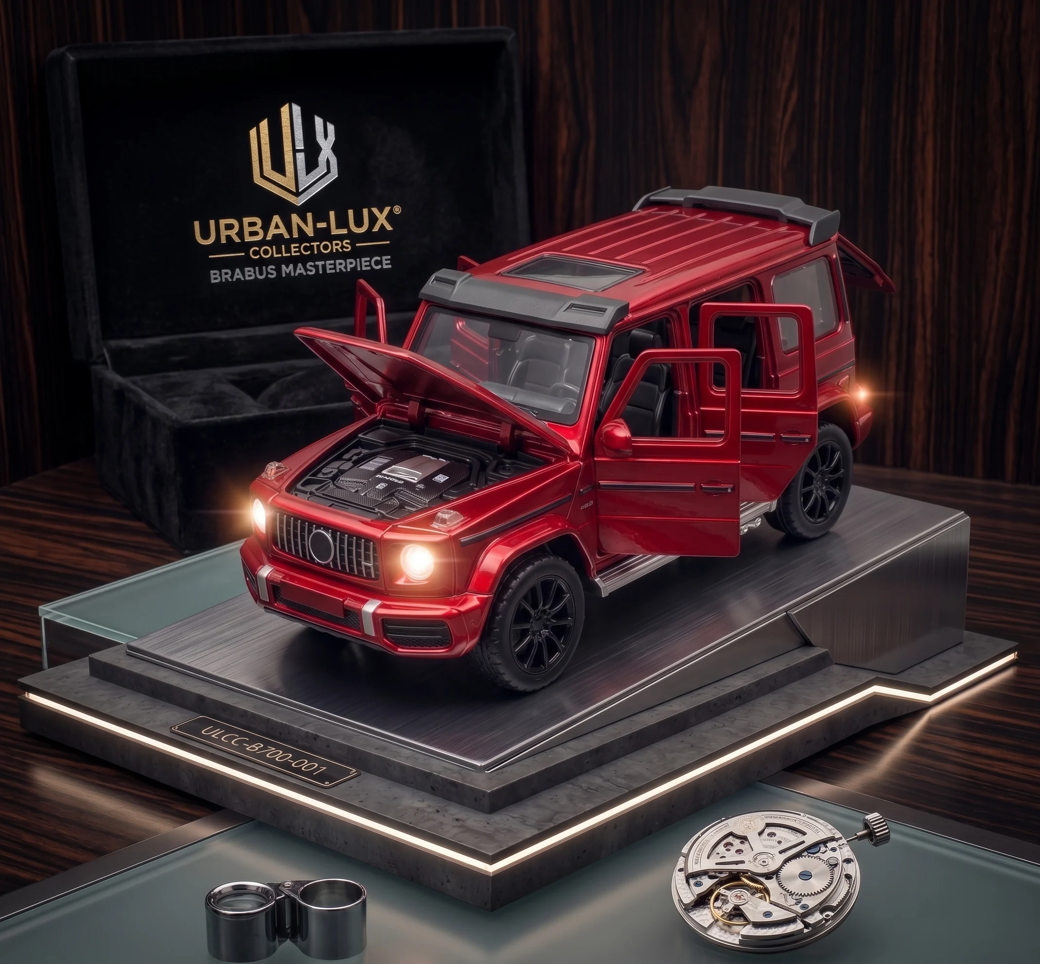 1:32 Scale Brabus Die-Cast Metal Model Car with Sound & Light - Image 2