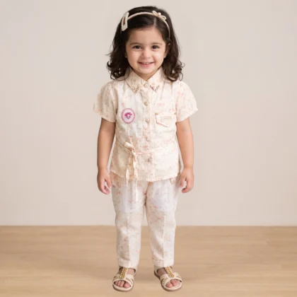 Girls 2-Piece Summer Top & Shorts Set