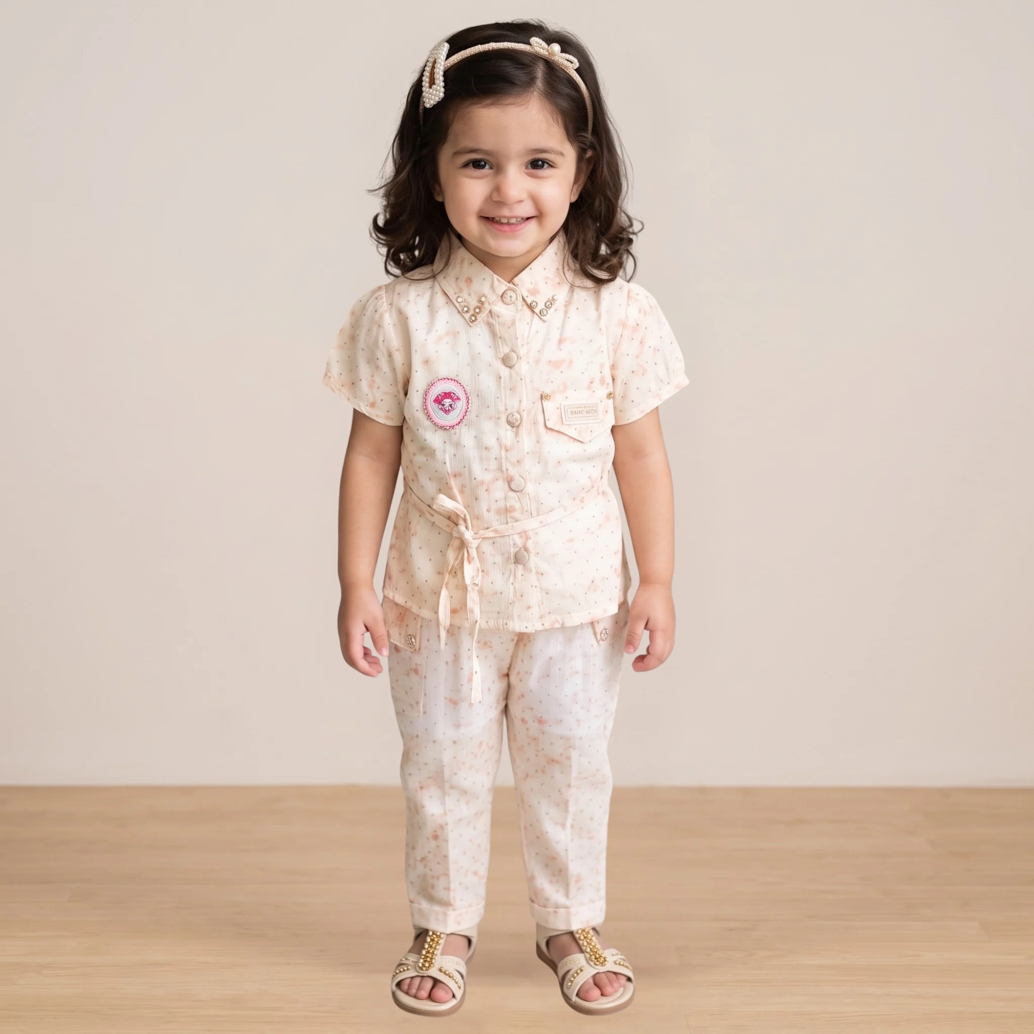 Girls 2-Piece Summer Top & Shorts Set