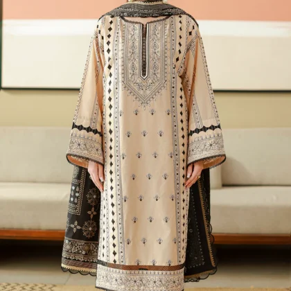 Zellbury Chikankari Unstitched Embroidered Cotton Suit ?34047