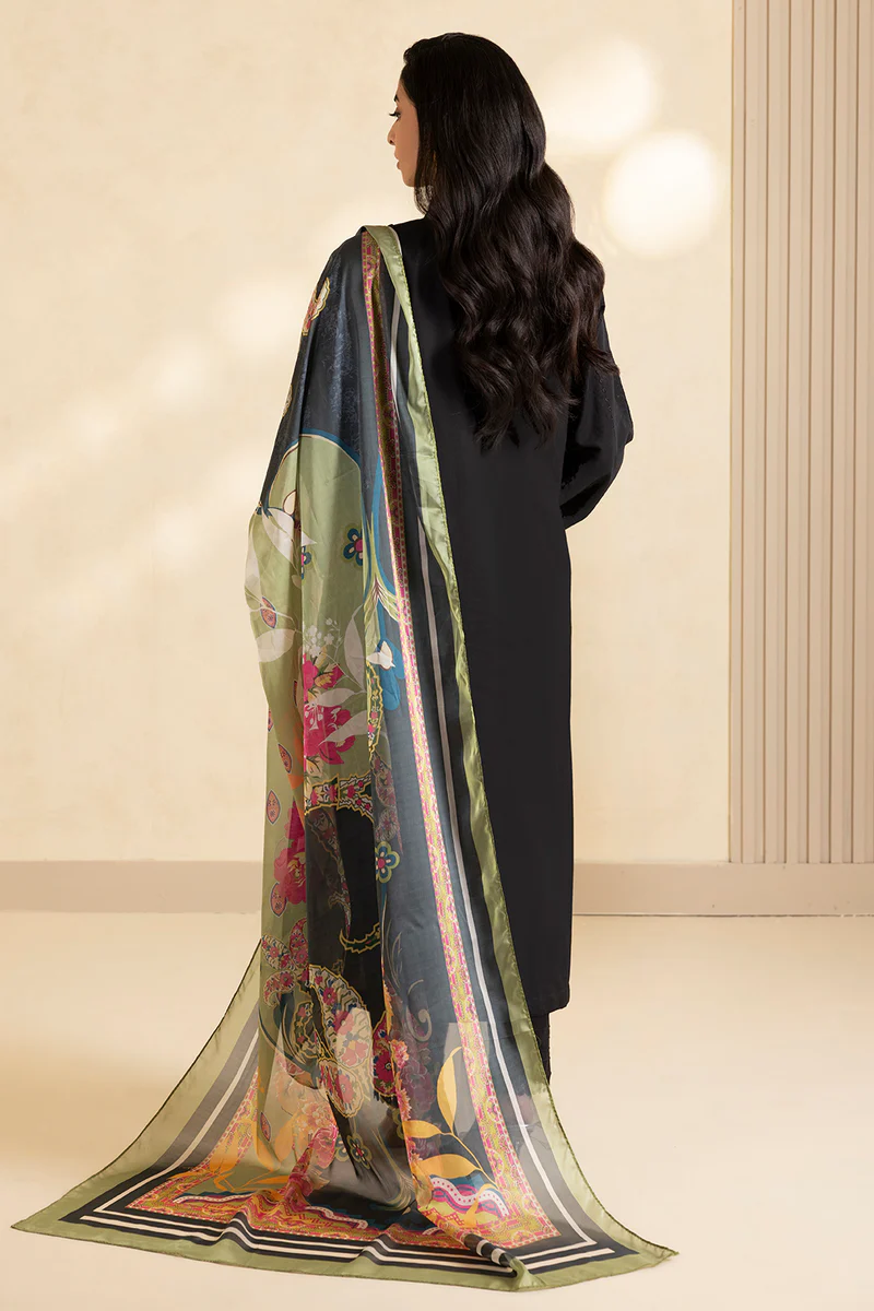 Zellbury Signature Unstitched Embroidered Lawn Suit ?30610 - Image 3