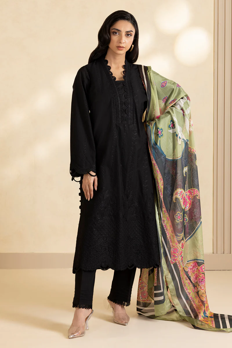Zellbury Signature Unstitched Embroidered Lawn Suit ?30610 - Image 2