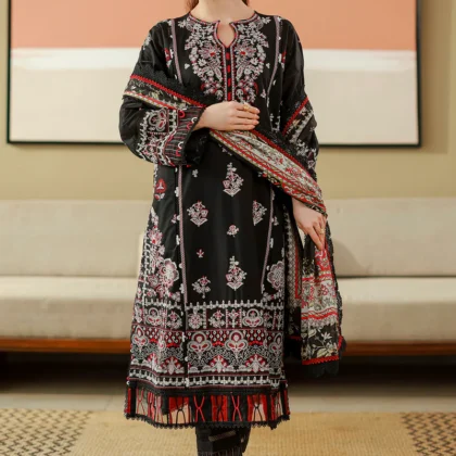 Zellbury Chikankari Unstitched Embroidered Cotton Suit ?34076