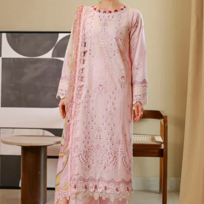 Zellbury Chikankari Unstitched Embroidered Cotton Suit ? 34080