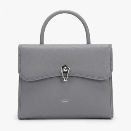 Llumuing Tocco Grey Leather Handbag