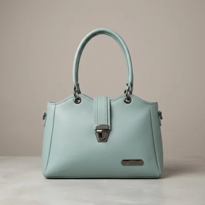 Elegant Light Blue Handbag