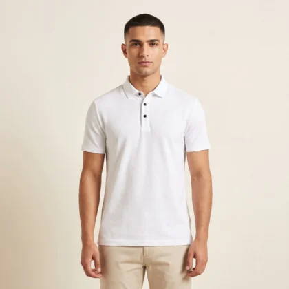 Men’s Classic White Polo Shirt