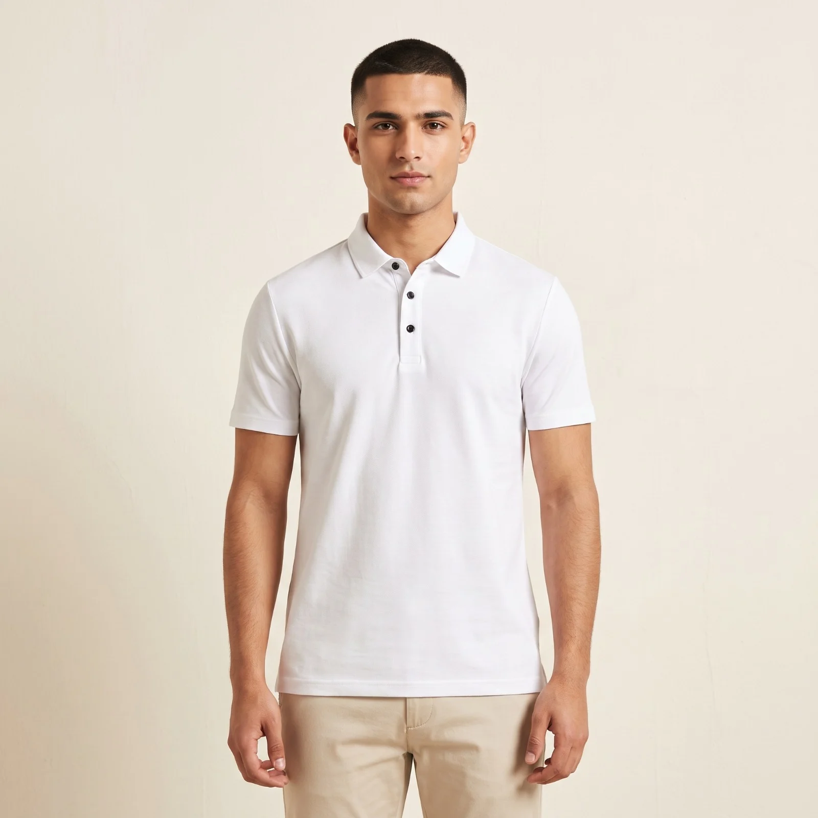 Men’s Classic White Polo Shirt