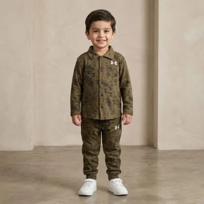 UA Kids Tie-Dye Brown Set